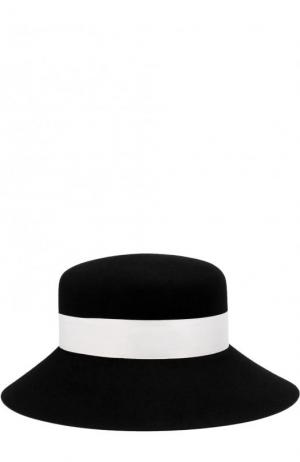 Фетровая шляпа New Kendall с лентой Maison Michel. Цвет: черный