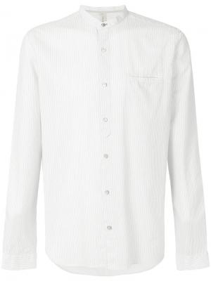 Рубашка в полоску с воротником-стойкой Dnl. Цвет: белый