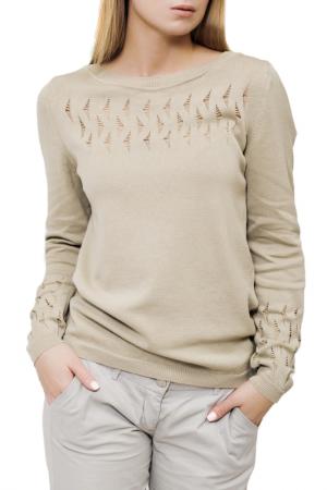 Пуловер ALPECORA. Цвет: оливковый