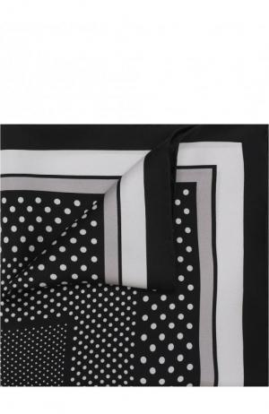 Шелковый платок с узором Tom Ford. Цвет: черно-белый