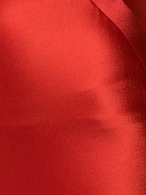 Атласная юбка-карандаш T By Alexander Wang. Цвет: красный