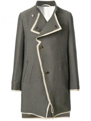 Однобортное пальто Vivienne Westwood Anglomania. Цвет: серый
