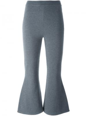 Укороченные расклешенные брюки Stella McCartney. Цвет: серый
