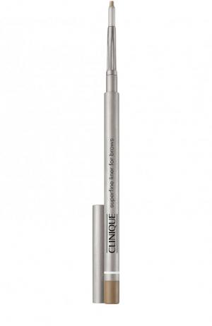 Супертонкий карандаш для бровей Superfine Liner, оттенок Soft Brown - 02 тон Clinique. Цвет: бесцветный