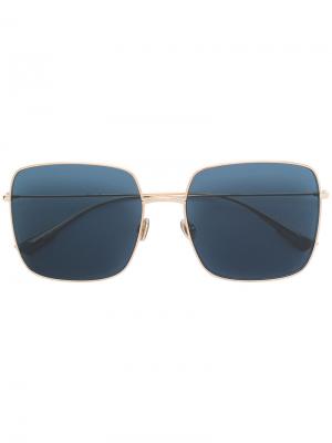 Массивные квадратные солнцезащитные очки Dior Eyewear. Цвет: металлический