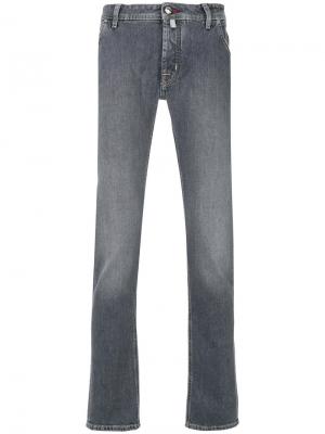 Выбеленные джинсы прямого кроя Jacob Cohen. Цвет: серый