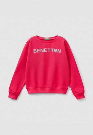 Свитшот United Colors of Benetton. Цвет: фуксия