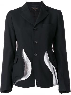 Приталенный пиджак Comme Des Garçons. Цвет: чёрный