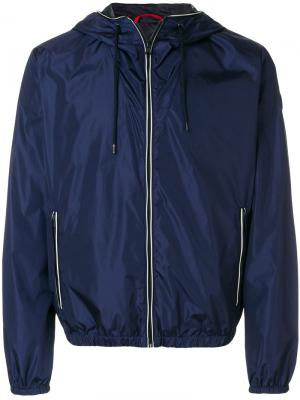 Куртка-ветровка с капюшоном Fay. Цвет: синий