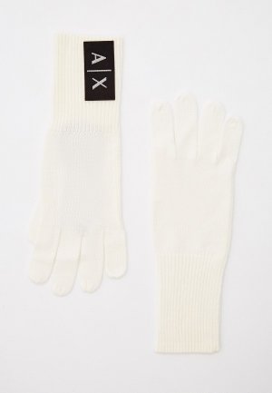 Перчатки Armani Exchange. Цвет: белый