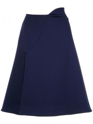 Neoprene a-line skirt Gloria Coelho. Цвет: синий