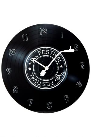 Часы Время музыки настенные Русские подарки. Цвет: черный