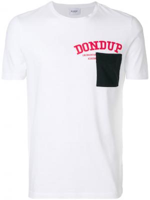 Футболка с принтом-логотипом Dondup. Цвет: белый