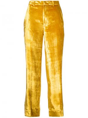 Укороченные брюки Tome. Цвет: жёлтый и оранжевый