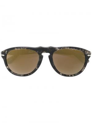 Солнцезащитные очки авиаторы Persol. Цвет: коричневый