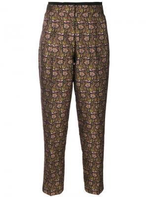 Зауженные брюки с цветочным принтом Etro. Цвет: многоцветный