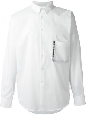 Рубашка с нагрудным карманом Lucio Vanotti. Цвет: белый