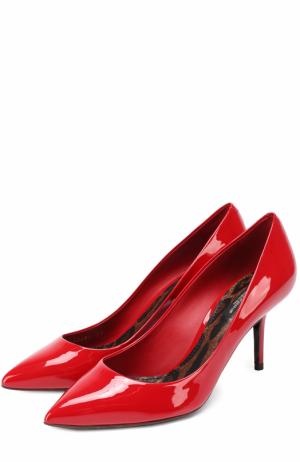 Лаковые туфли Bellucci на шпильке Dolce & Gabbana. Цвет: красный