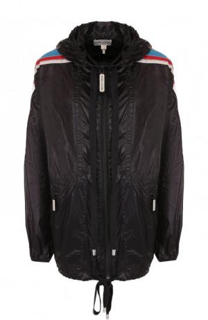 Куртка с капюшоном и контрастной отделкой Marc Jacobs. Цвет: черный