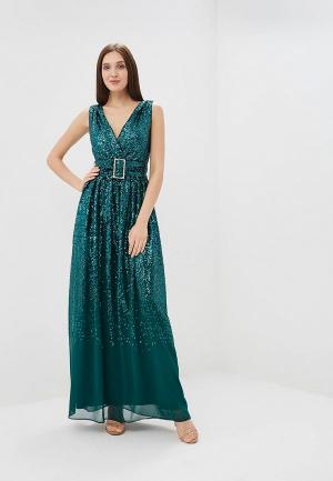 Платье Goddiva. Цвет: зеленый