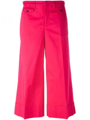 Укороченные широкие брюки Nº21. Цвет: розовый и фиолетовый