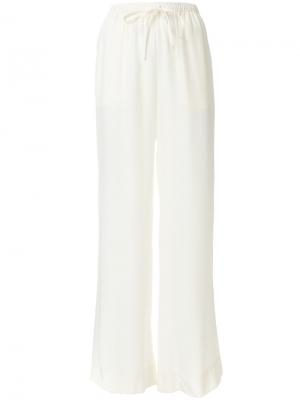 Широкие брюки  с эластичным поясом P.A.R.O.S.H.. Цвет: белый