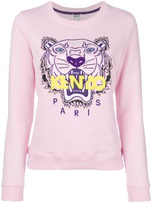 Embroidered Tiger sweatshirt Kenzo. Цвет: розовый и фиолетовый
