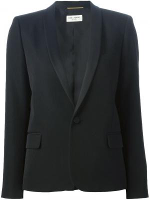 Классический пиджак Saint Laurent. Цвет: чёрный