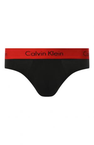 Комплект из двух хлопковых брифов с широкой резинкой Calvin Klein Underwear. Цвет: черный
