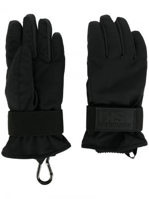 Лыжные перчатки Dsquared2. Цвет: чёрный