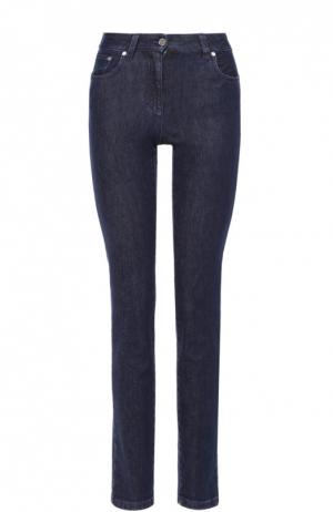 Укороченные джинсы-скинни с завышенной талией Emilio Pucci. Цвет: темно-синий