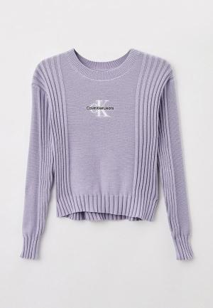 Джемпер Calvin Klein Jeans. Цвет: фиолетовый