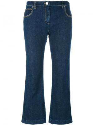 Укороченные расклешенные джинсы Kenzo. Цвет: синий