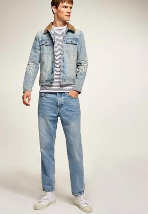 Куртка джинсовая Topman. Цвет: голубой
