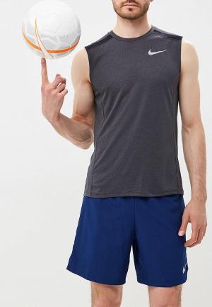 Майка спортивная Nike. Цвет: серый