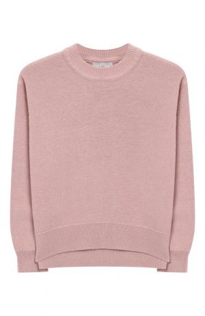 Пуловер из смеси хлопка и шерсти Stella McCartney. Цвет: розовый