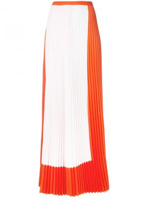 Плиссированная юбка макси Haider Ackermann. Цвет: жёлтый и оранжевый
