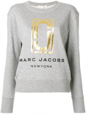 Толстовка с логотипом Marc Jacobs. Цвет: серый