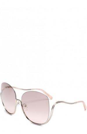 Солнцезащитные очки Chloé. Цвет: светло-розовый