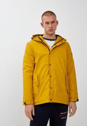 Куртка кожаная утепленная Smithys Smithy's. Цвет: желтый