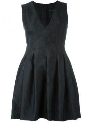 Коктейльное платье с вышивкой бабочек Philipp Plein. Цвет: чёрный
