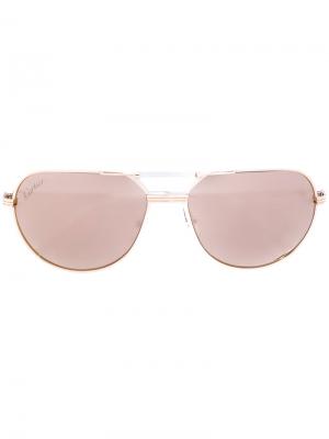 Солнцезащитные очки-авиаторы Must Cartier. Цвет: телесный