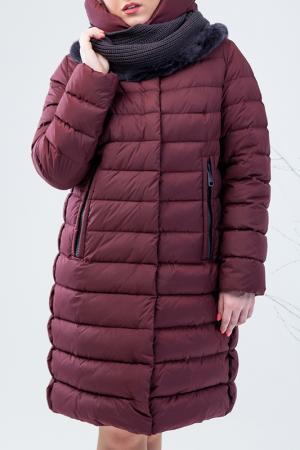 Куртка зимняя Clasna. Цвет: бордовый