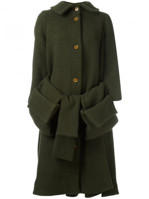Пальто с накладными карманами Post Henrik Vibskov. Цвет: зелёный