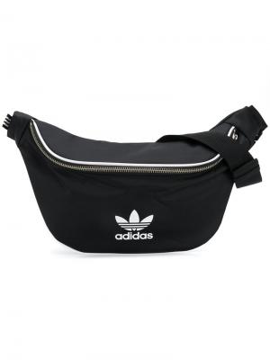Поясная сумка Adidas. Цвет: чёрный