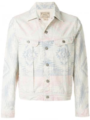 Джинсовая куртка с орнаментом Polo Ralph Lauren. Цвет: многоцветный