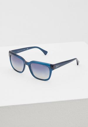 Очки солнцезащитные Ralph Lauren. Цвет: синий