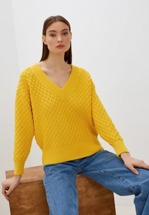 Пуловер Gant. Цвет: желтый