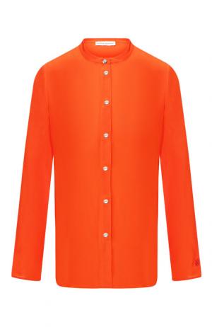 Однотонная блуза из шелка Sonia Rykiel. Цвет: красный