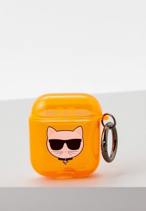 Чехол для наушников Karl Lagerfeld. Цвет: оранжевый